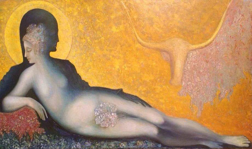 Isadora Duncan. Oil sobre tela. 60 x 100 cm.
